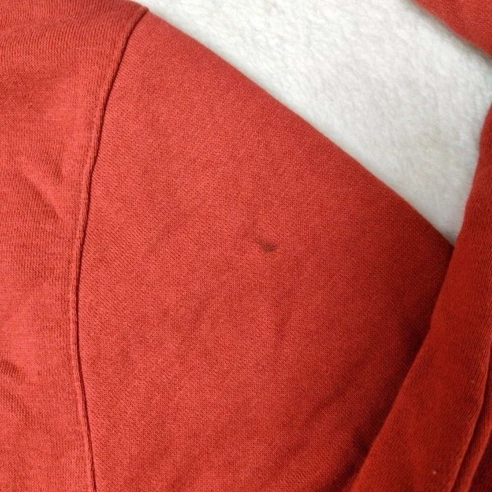 True Religion Hoodie Mens L Red‎ Full Zip Hooded Graphic Fleece Buddha Back